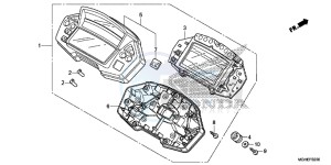 VFR1200XLE CrossTourer 2ED drawing METER