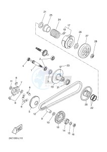 YN50FM NEO'S 4 (2CG6) drawing CLUTCH