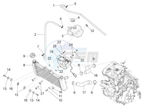 RS4 125 4T drawing Cooling system