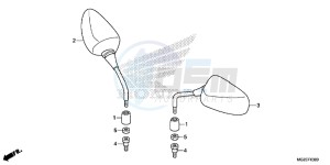 CB500FD CB500F UK - (E) drawing MIRROR