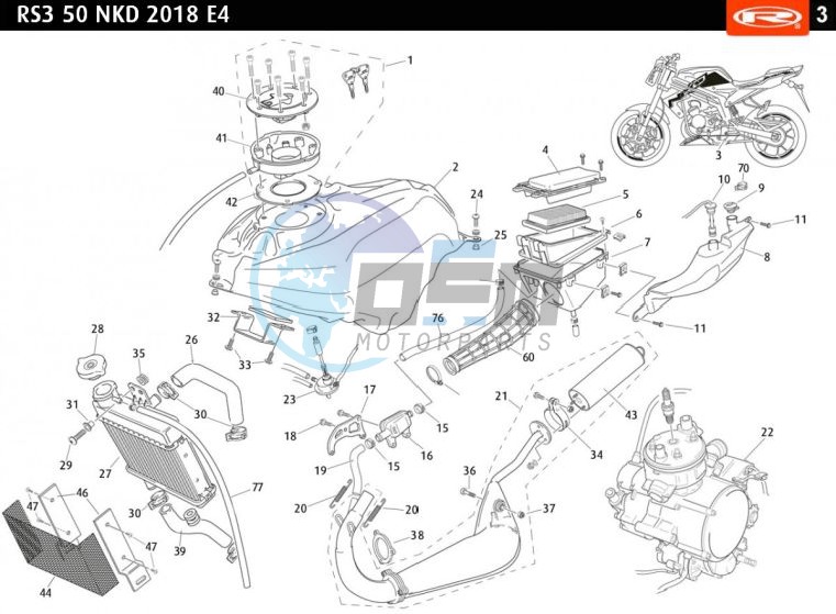 TANK-EXHAUST-RADIATOR