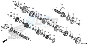 CB600FD Hornet 3ED drawing TRANSMISSION