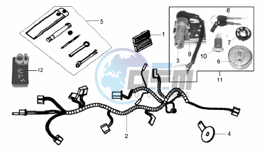 WIRING HARNASS - ELECTRONIC PARTS - TOOLKIT