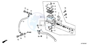 SH125RB drawing RR. BRAKE MASTER CYLINDER