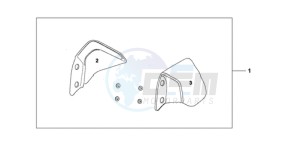 CBF1000A UK - (E / MKH) drawing KNUCKLE VISOR