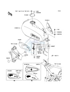 W800 EJ800ABS GB XX (EU ME A(FRICA) drawing Fuel Tank