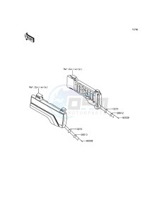 MULE PRO-DXT KAF1000BGF EU drawing Reflectors