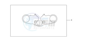 CBR600RRB drawing TOP BRIDGE COVER