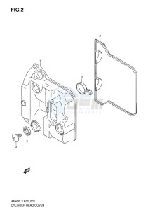 AN400 BURGMAN EU-UK drawing CYLINDER HEAD COVER