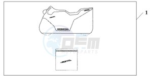 CBR600RAA Europe Direct - (ED / ABS) drawing INDOOR CYCLE COVER