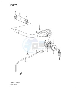 AN650 drawing FUEL INLET (AN650AL1 E19)