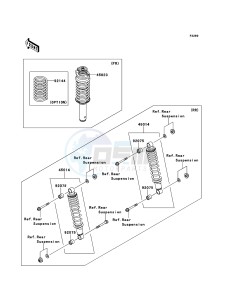 MULE 4010 TRANS 4x4 DIESEL KAF950G9F EU drawing Shock Absorber(s)