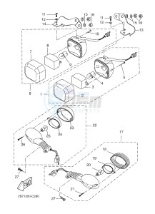 CW50N BW'S NAKED (2B7P 2B7P 2B7P) drawing FLASHER LIGHT