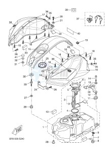 YZF-R125 YZF-R125A R125 (BR62 BR62 BR62 BR62) drawing FUEL TANK