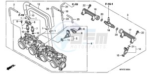 CB1000RA UK - (E / MPH) drawing THROTTLE BODY