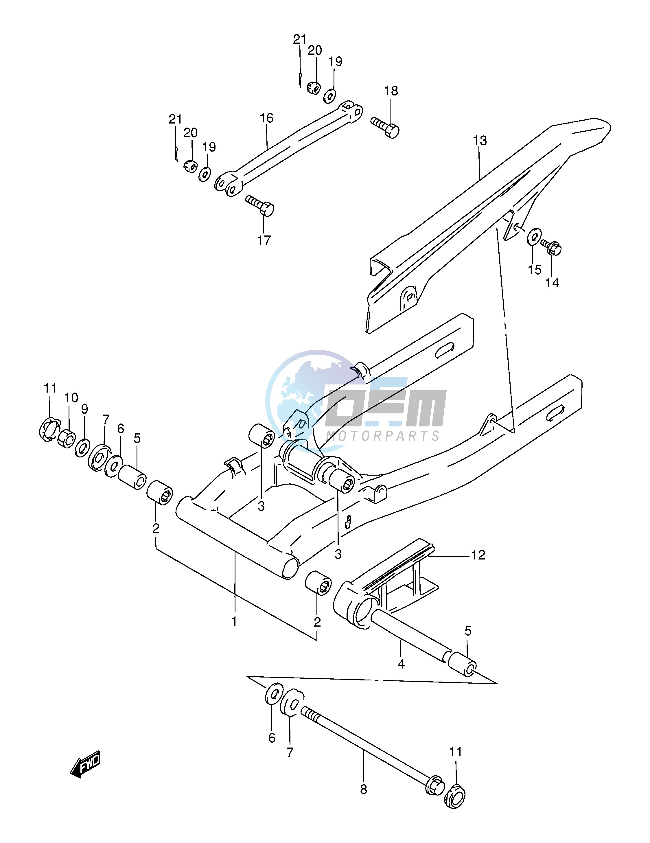 REAR SWINGING ARM