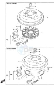 DF 9.9A drawing Magneto Non-Remote Control