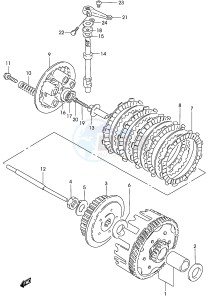 GZ125 (P4) drawing CLUTCH