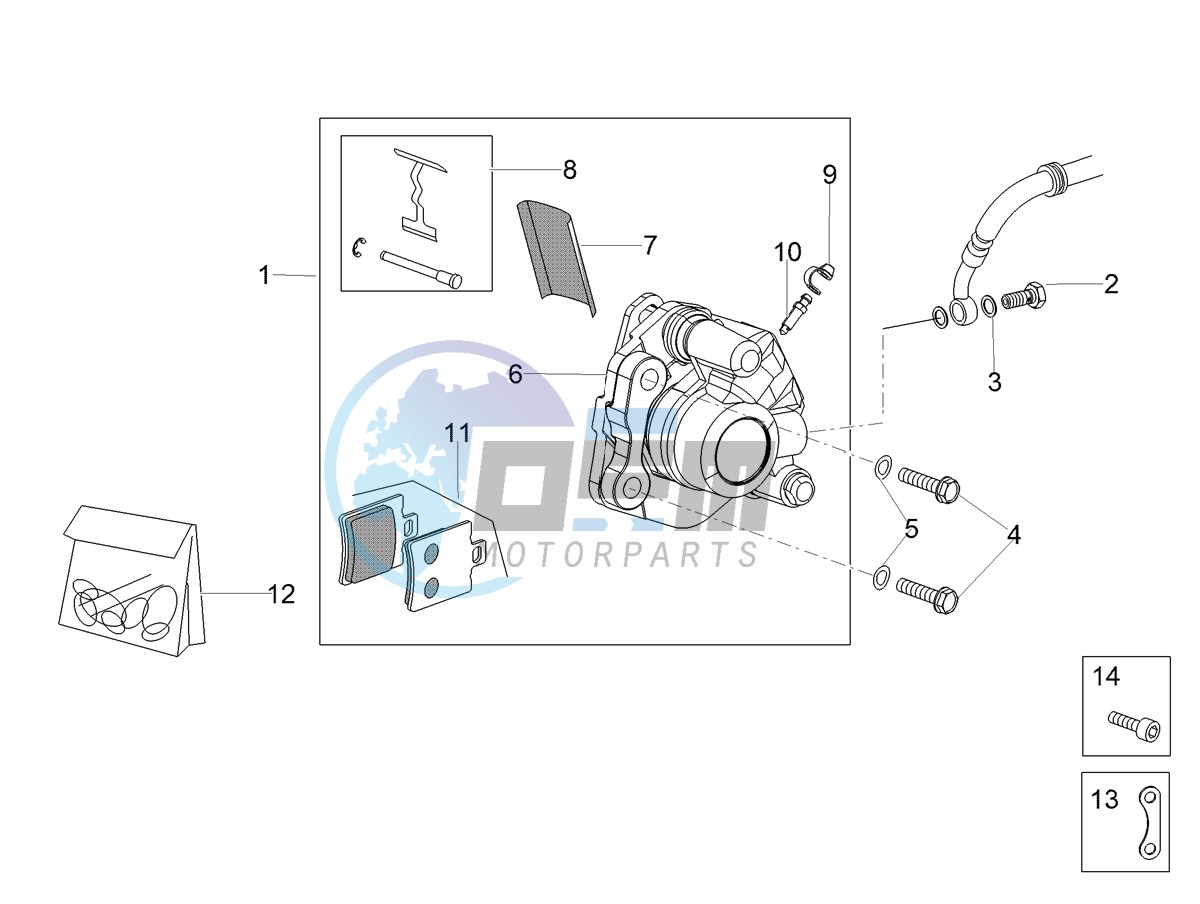 Front brake caliper