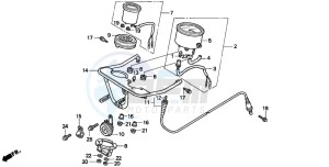 TRX300FW FOURTRAX drawing METER