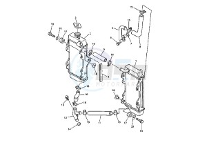 WR F 400 drawing RADIATOR-HOSE