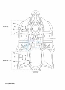 YFM90R (BD3M) drawing EMBLEM & LABEL 1