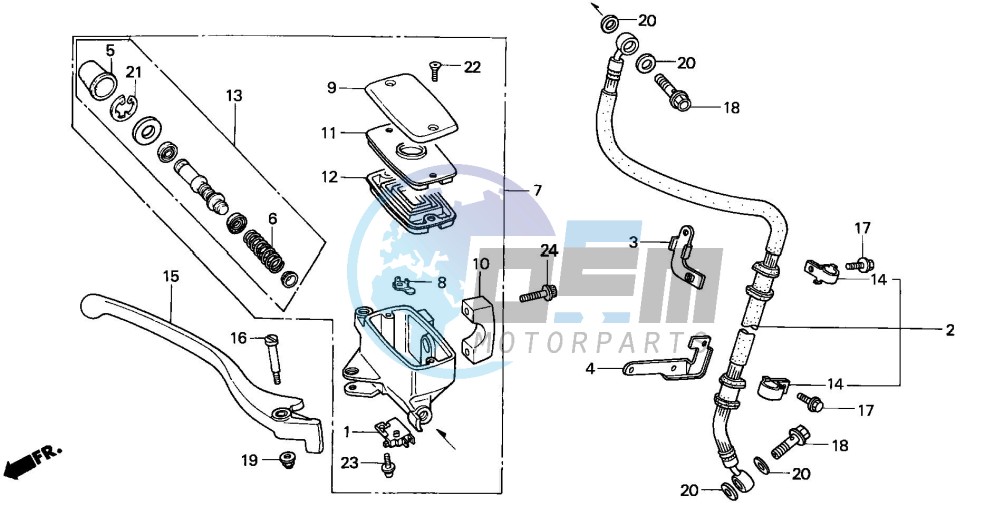 FR. BRAKE MASTER CYLINDER