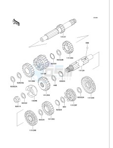 VN 750 A [VULCAN 750] (A15-A19) [VULCAN 750] drawing TRANSMISSION