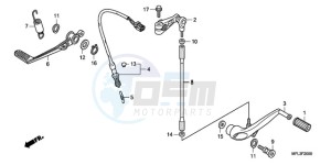 CBR1000RA9 KO / ABS HRC MME drawing PEDAL