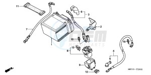 CRF450XB drawing BATTERY