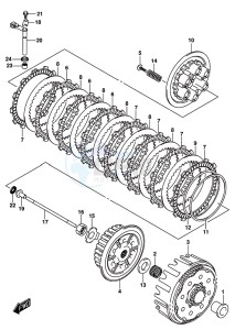 RM-Z450 drawing CLUTCH