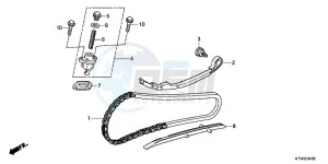 SH300AB drawing CAM CHAIN