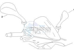 Runner 125 VX 4t Race e3 drawing Mirrors