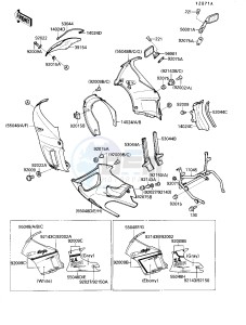 ZX 600 C [NINJA 600R] (C1-C2) [NINJA 600R] drawing COWLING  -- ZX600-C2- -