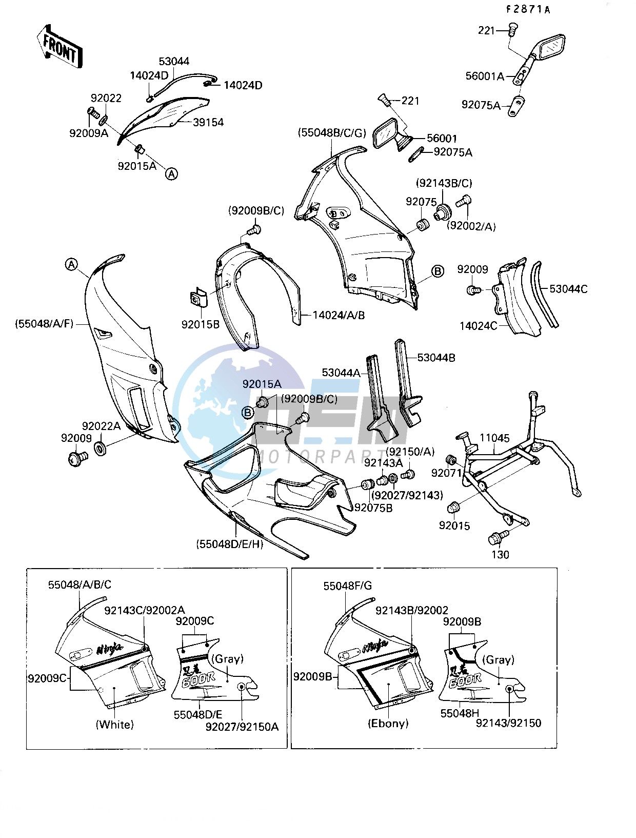 COWLING  -- ZX600-C2- -