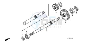 TRX420TMA Australia - (U / 2WD) drawing FINAL SHAFT