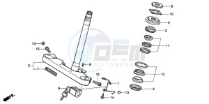 NV600C drawing STEERING STEM