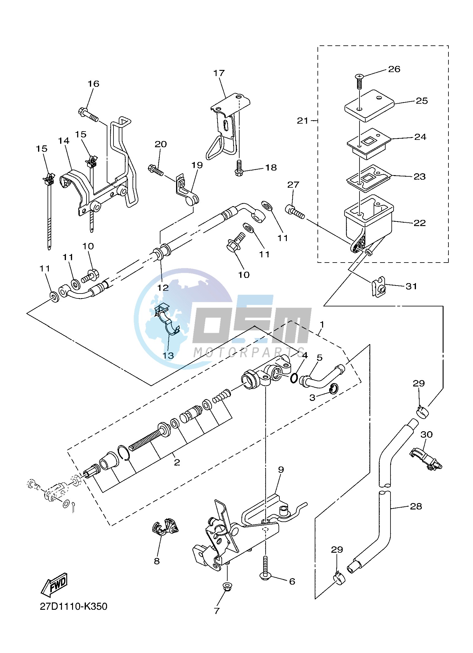 REAR MASTER CYLINDER