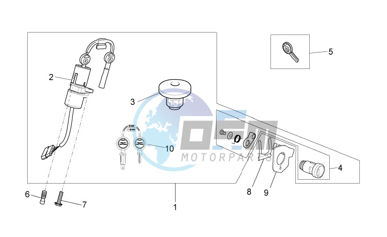 Lock hardware kit