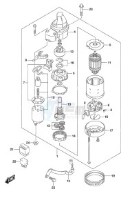 DF 9.9A drawing Starting Motor