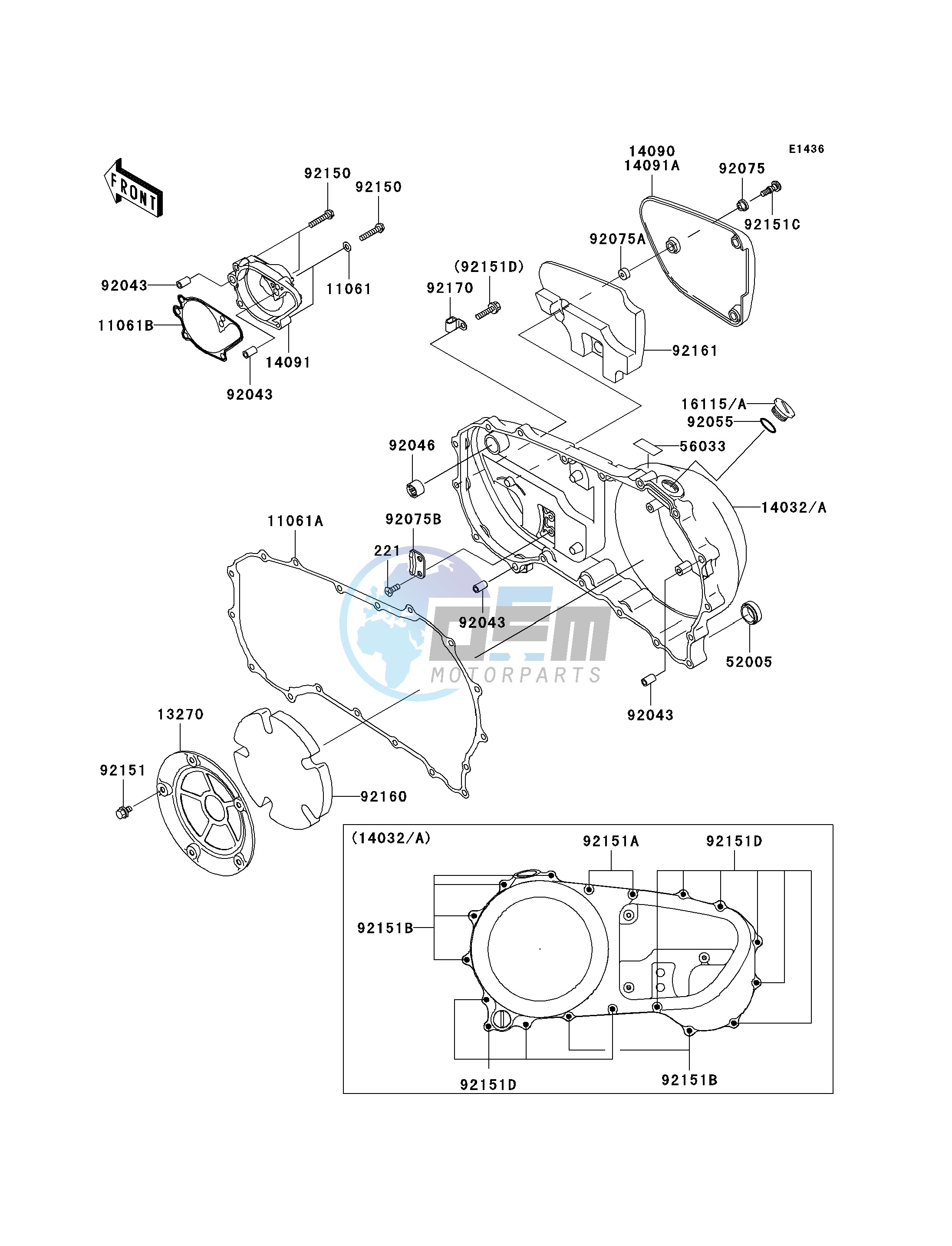 RIGHT ENGINE COVER-- S- -