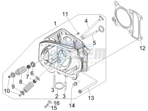 Liberty 50 4T PTT NEXIVE drawing Head unit - Valve