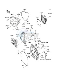 VERSYS_1000 KLZ1000AEF FR GB XX (EU ME A(FRICA) drawing Engine Cover(s)