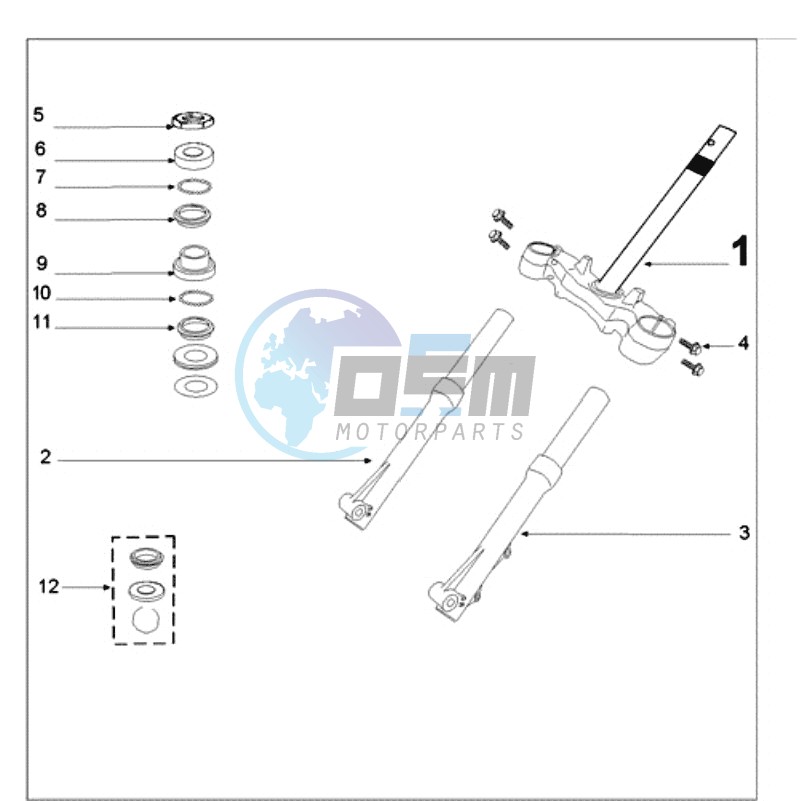 FRONT FORK / STEERINGHEAD