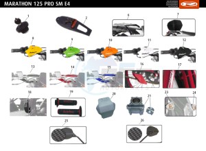 MARATHON-125-PRO-E4-SM-REPLICA-SERIES-AUSTRIA-MARATHON-125-PRO-SM-E4-BLUE-REPLICA-SERIES drawing ACCESSORIES