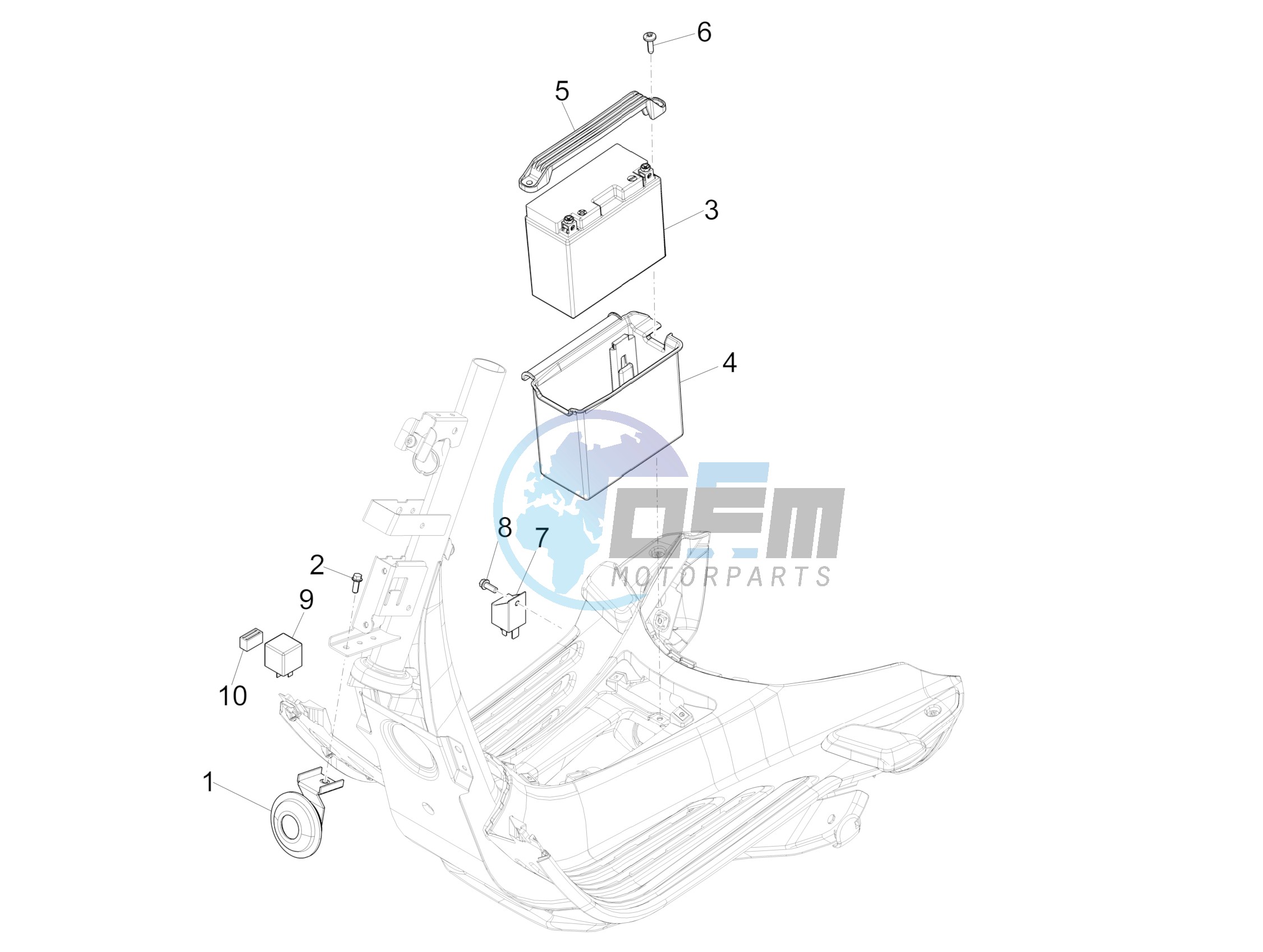 Remote control switches - Battery - Horn