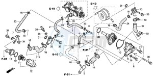 FJS600D SILVER WING drawing WATER PUMP