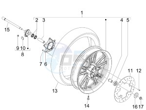 SR Max 125 drawing Front wheel