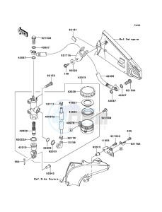 NINJA ZX-6R ZX636-C1H FR GB XX (EU ME A(FRICA) drawing Rear Master Cylinder