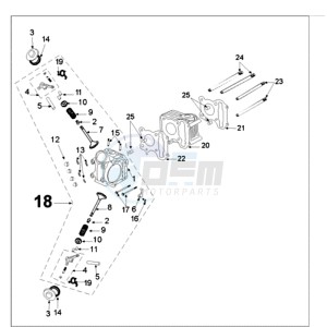 FIGHT 3 A 4T LE MANS drawing CYLINDER HEAD